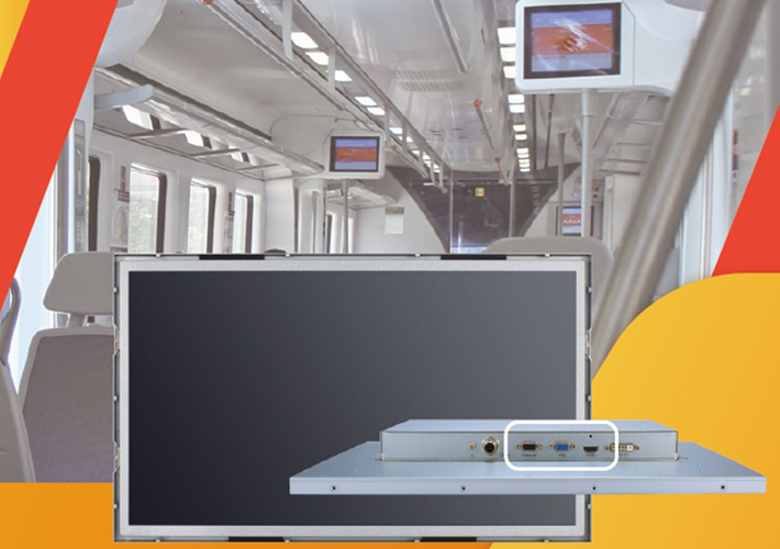 Foto Monitor para el sector ferroviario Full HD de 18.5” para sistemas de información al pasajero.